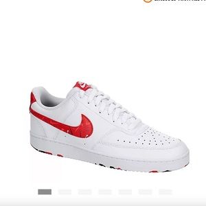 NIKE MENS COURT VISION LOW SNEAKER - WHITE